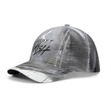 Abstract Grey Paint Baseball Cap
