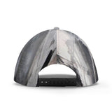 Abstract Grey Paint Baseball Cap