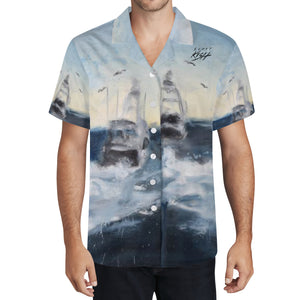 Men's Deep Sea Fishing Hawaiian Shirt