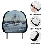Deep Sea Fishing Car Headrest Covers