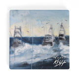 Deep Sea Fishing Ceramic Coaster Set