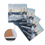 Deep Sea Fishing Ceramic Coaster Set