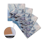 Dolphin Ceramic Coaster Set