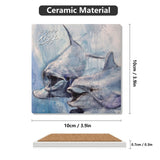 Dolphin Ceramic Coaster Set