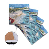 Beach Ceramic Coaster Set