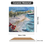 Beach Ceramic Coaster Set