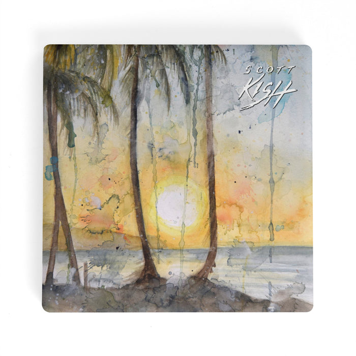 Beach Sunset Coaster Set