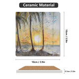 Beach Sunset Coaster Set