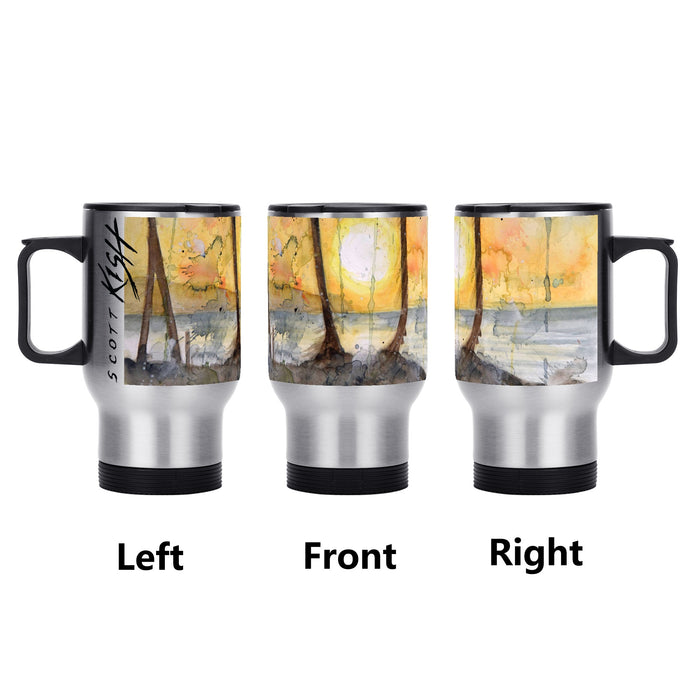 Beach Sunset Travel Mug