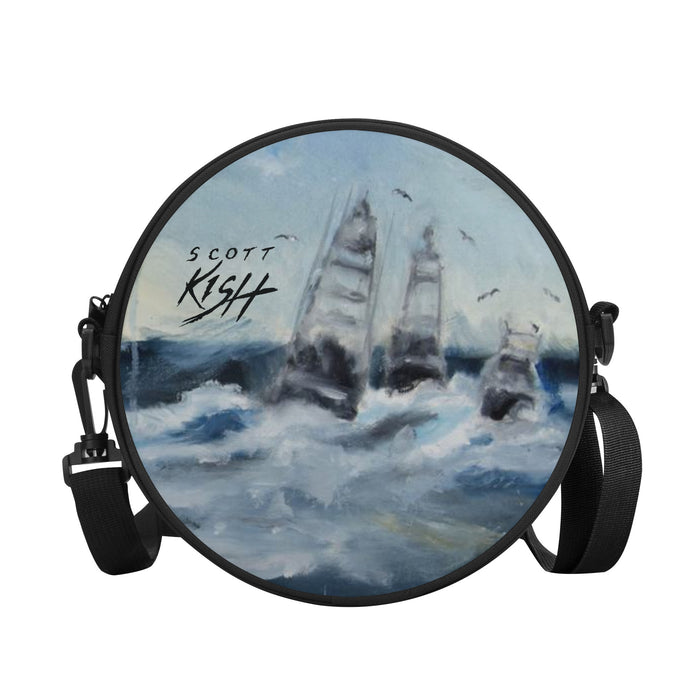 Deep Sea Fishing Round Satchel Bag