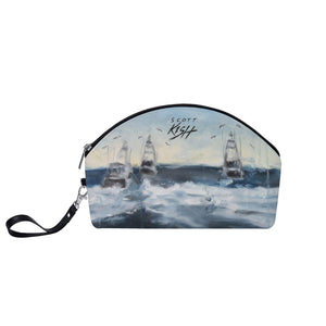 Deep Sea Fishing Curve Cosmetics Bag