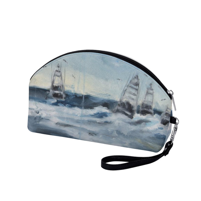 Deep Sea Fishing Curve Cosmetics Bag