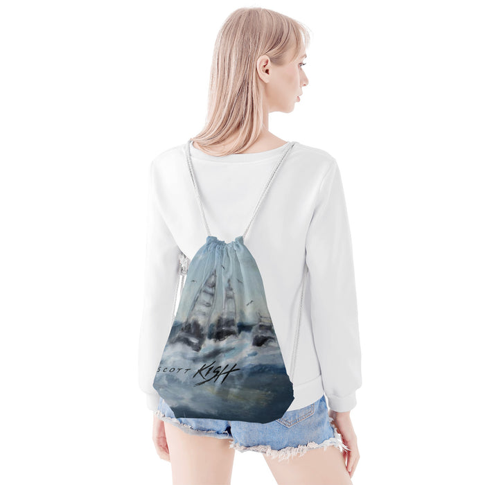 Deep Sea Fishing Drawstring Bag