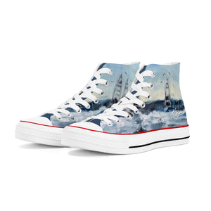 Women's Deep Sea Fishing High Top Canvas Shoes