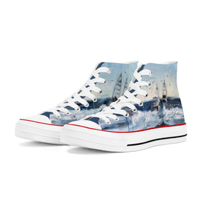 Men's Deep Sea Fishing High Top Canvas Shoes