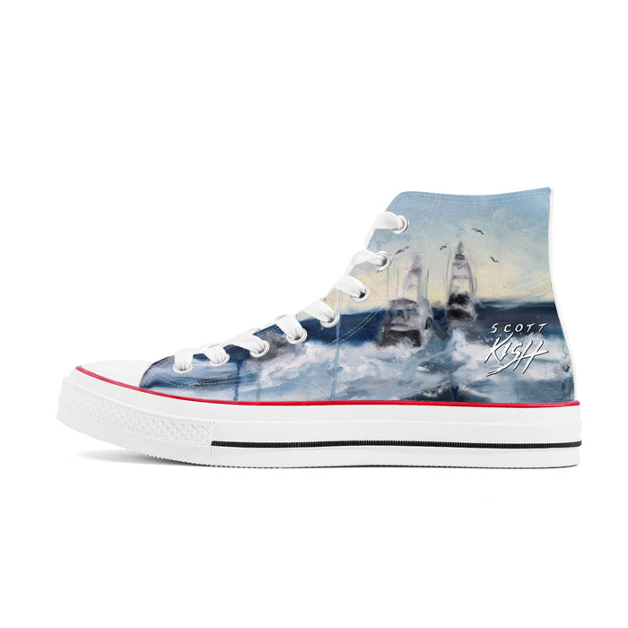 Men's Deep Sea Fishing High Top Canvas Shoes