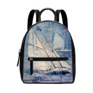 Mini Leather Sailing Backpack