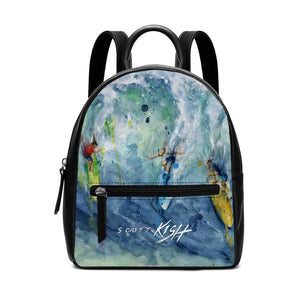 Mini Leather Surfing Backpack