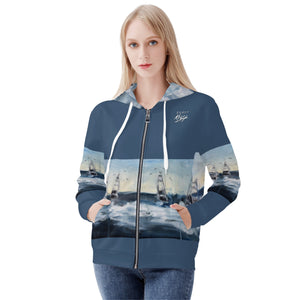 Women's Deep Sea Fishing Zip Hoodie