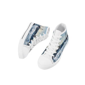 Kid's Deep Sea Fishing High Top Canvas Shoes