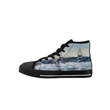 Kid's Deep Sea Fishing High Top Canvas Shoes