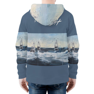 Men's Deep Sea Fishing Zip Hoodie