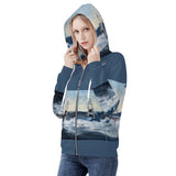 Women's Deep Sea Fishing Zip Hoodie