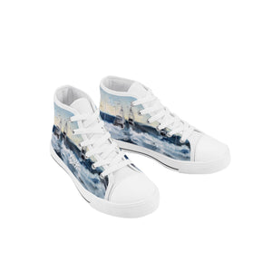 Kid's Deep Sea Fishing High Top Canvas Shoes