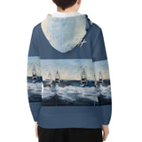 Youth Deep Sea Fishing Lightweight Zip Hoodie