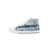 Kid's Deep Sea Fishing High Top Canvas Shoes