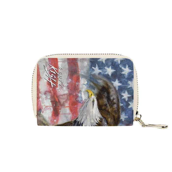 American Eagle Zipper Card Holder