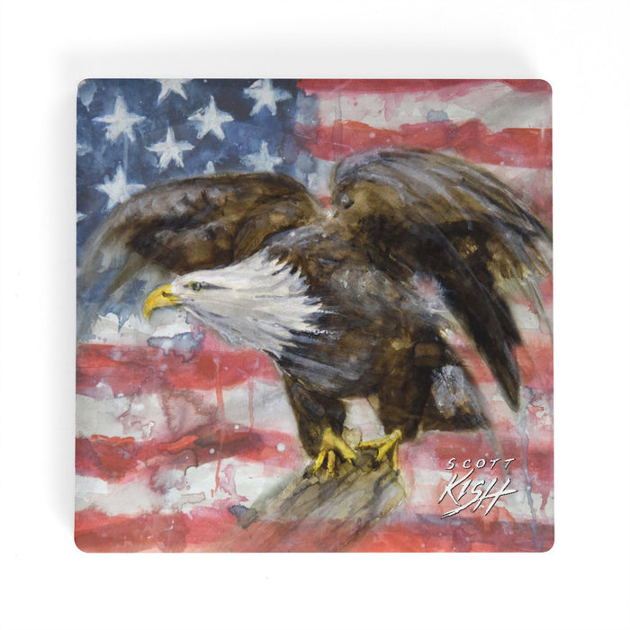 American Eagle Ceramic Coaster Set