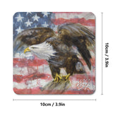 American Eagle Rubber Coaster Set