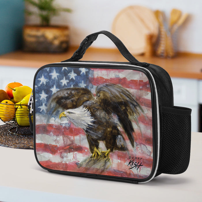 American Eagle Leather Lunch Bag