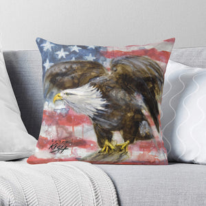 American Eagle Throw Pillow Cover