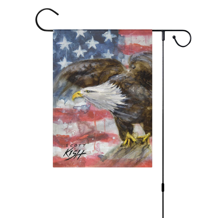 Garden American Eagle  Flag