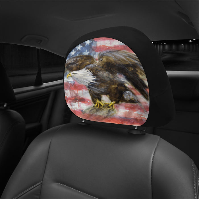 American Eagle Car Headrest Covers