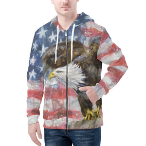 Men's American Eagle Zip Hoodie