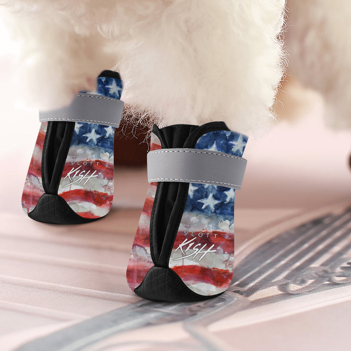 American Flag Non Slip Dog Socks