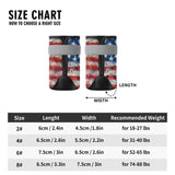 American Flag Non Slip Dog Socks
