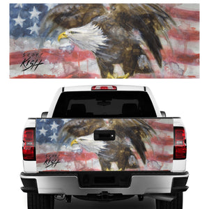 American Eagle Pick Up Truck Tailgate Decal