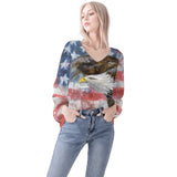 Women American Eagle Long Sleeve Blouse