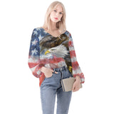 Women American Eagle Long Sleeve Blouse