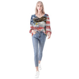 Women American Eagle Long Sleeve Blouse