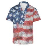 Men's American Flag Hawaiian Shirt