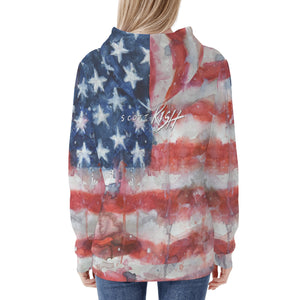 Women's American Flag Hoodie