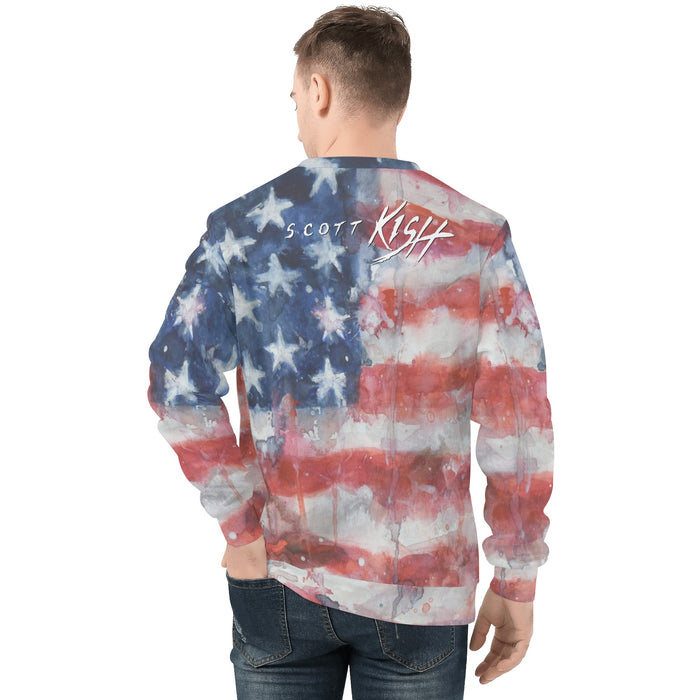 Men's American Flag Sweatshirt