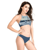 Women's High Neck Deep Sea Fishing Bikini