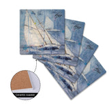 Sailing Ceramic Coaster Set