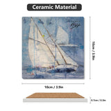 Sailing Ceramic Coaster Set